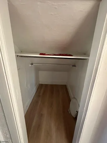 a close view of closet