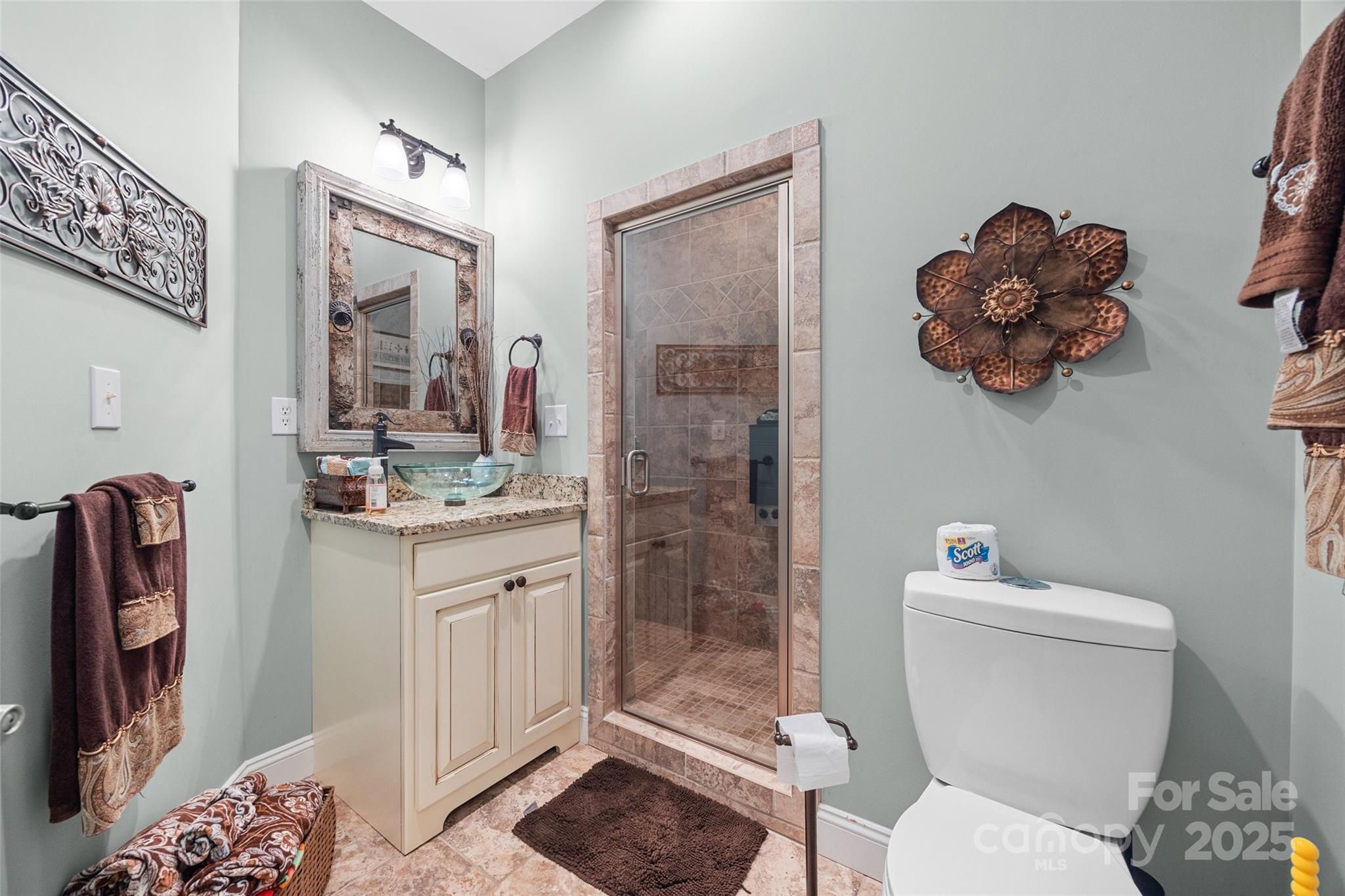 5650 Riverfront Road Clover, SC 29710 - Photo 34 of 48 a bathroom with a toilet sink and shower