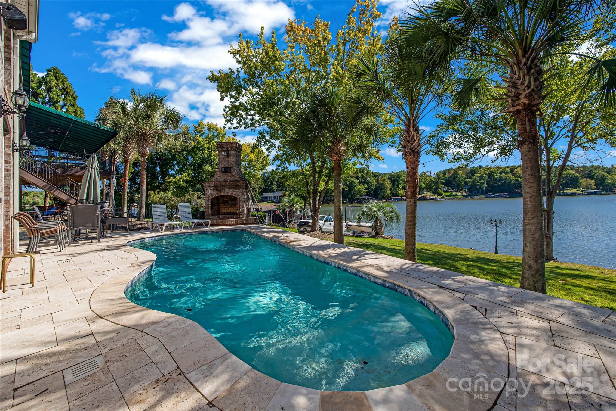 5650 Riverfront Road Clover, SC 29710 - Photo 36 of 48 a view of a backyard with swimming pool