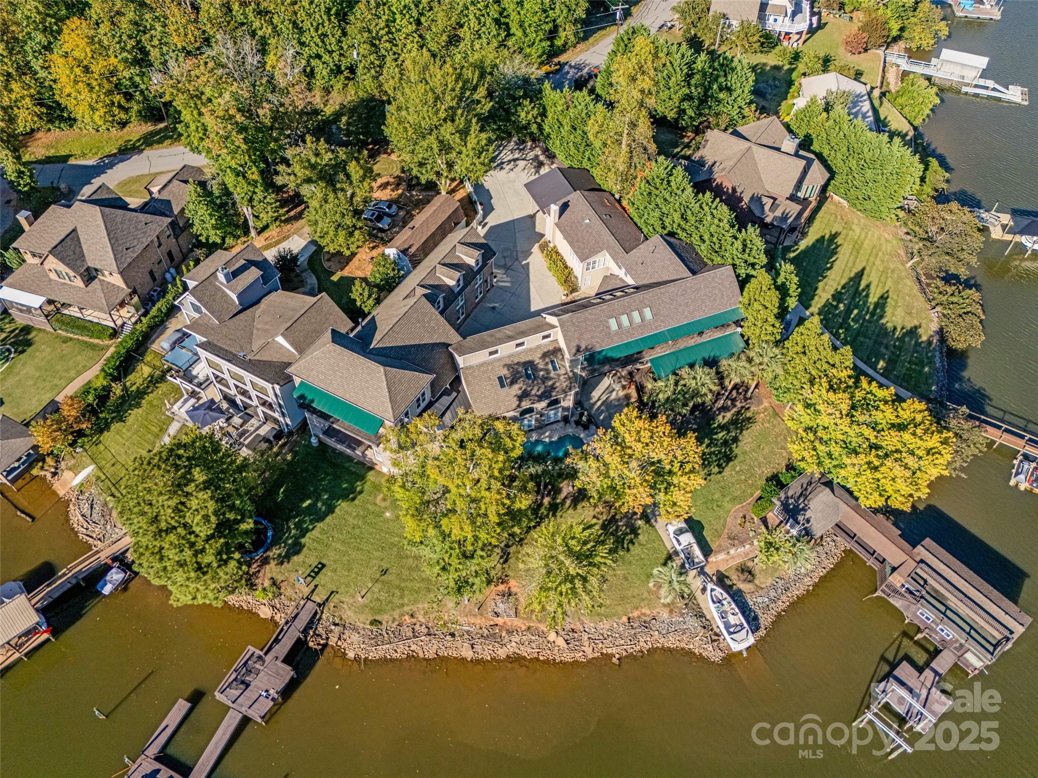 5650 Riverfront Road Clover, SC 29710 - Photo 37 of 48 an aerial view of a house with a yard