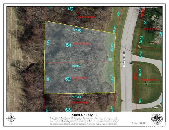 $8,000 | Lot 61-62 Country Club Estates, Galesburg, IL 61401