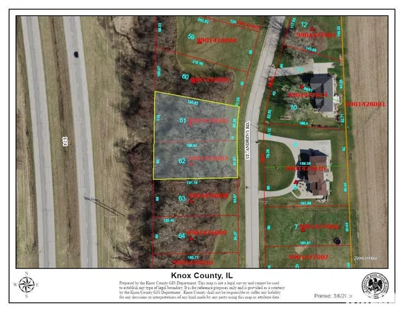 $8,000 | Lot 61-62 Country Club Estates, Galesburg, IL 61401