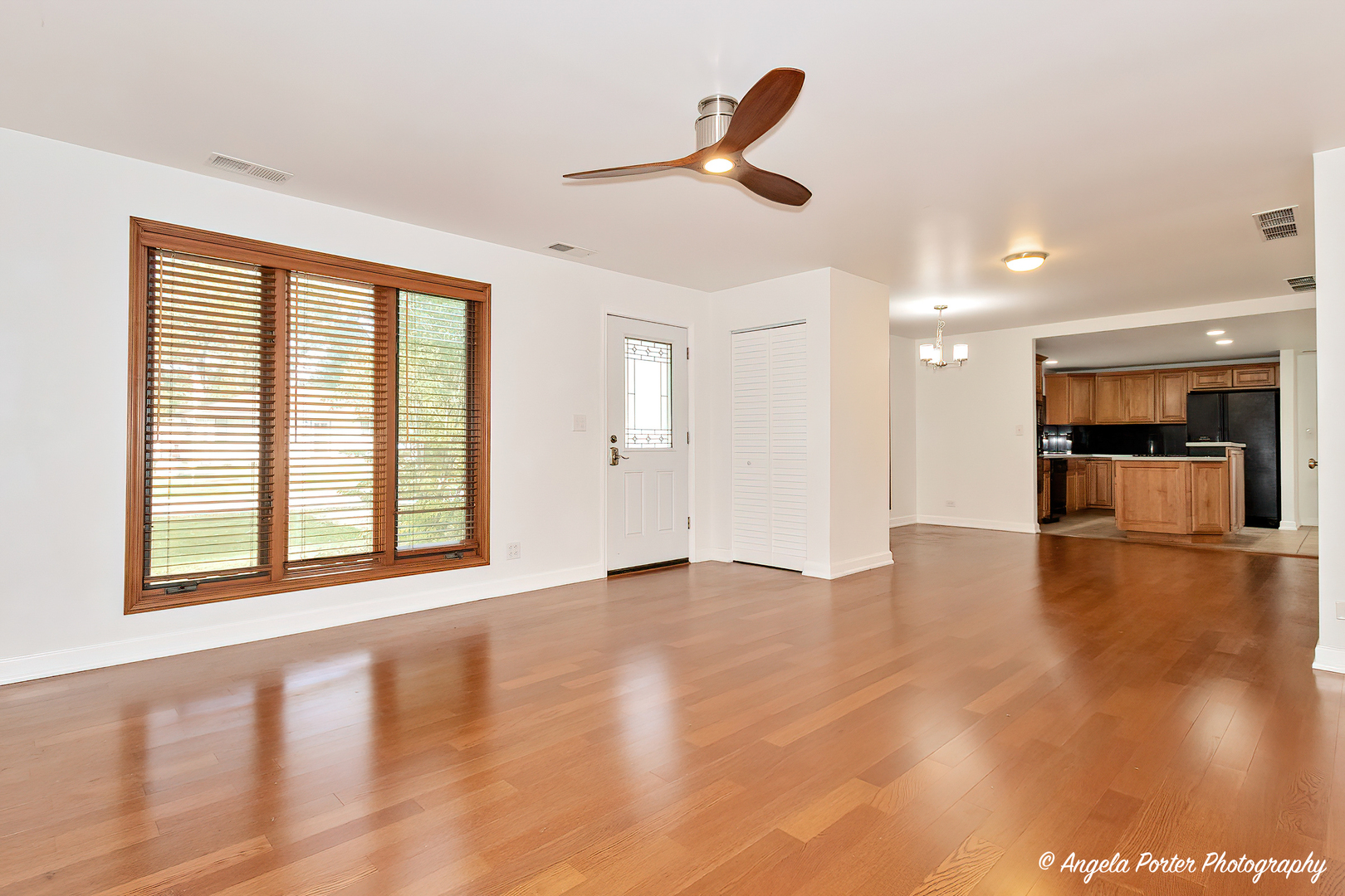 7 Manor Road Lake Zurich, IL 60047 - Photo 4 of 27 a view of an empty room with window and wooden floor