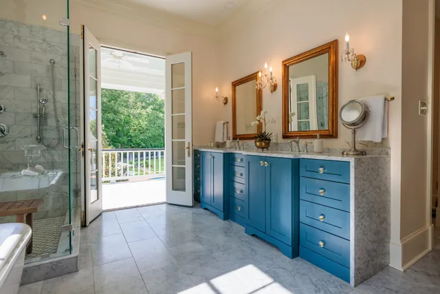 a house with trees in the background