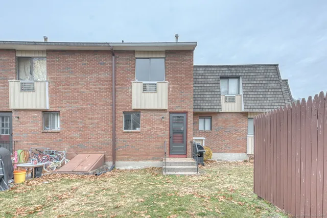 a backyard of a house