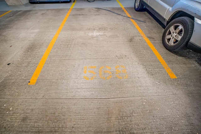 a view of car parked