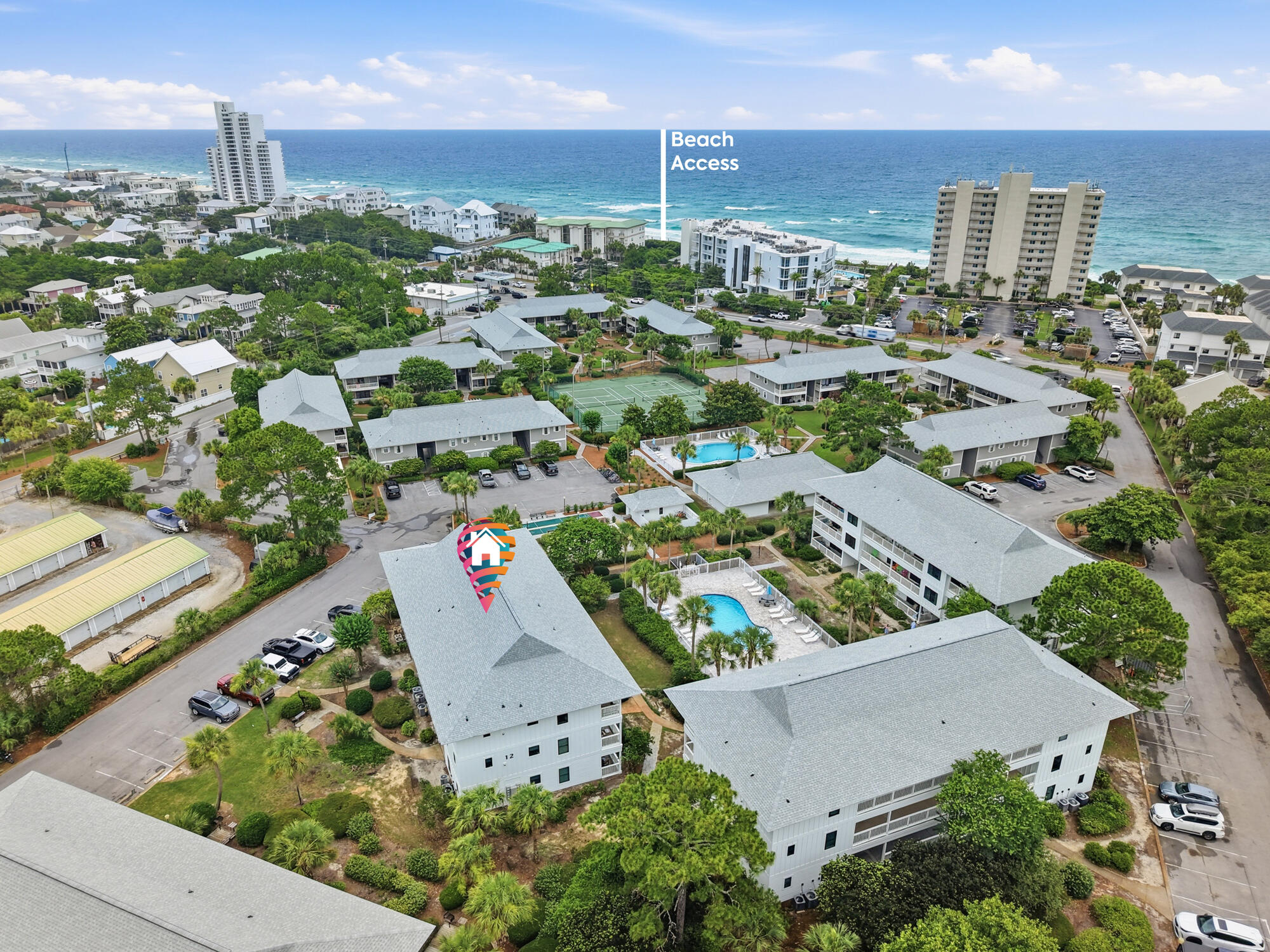 3799 East County Highway 30A, Unit C12 Santa Rosa Beach, FL 32459 - Photo 34 of 40 3799 e county hwy 30a drone updated - aw