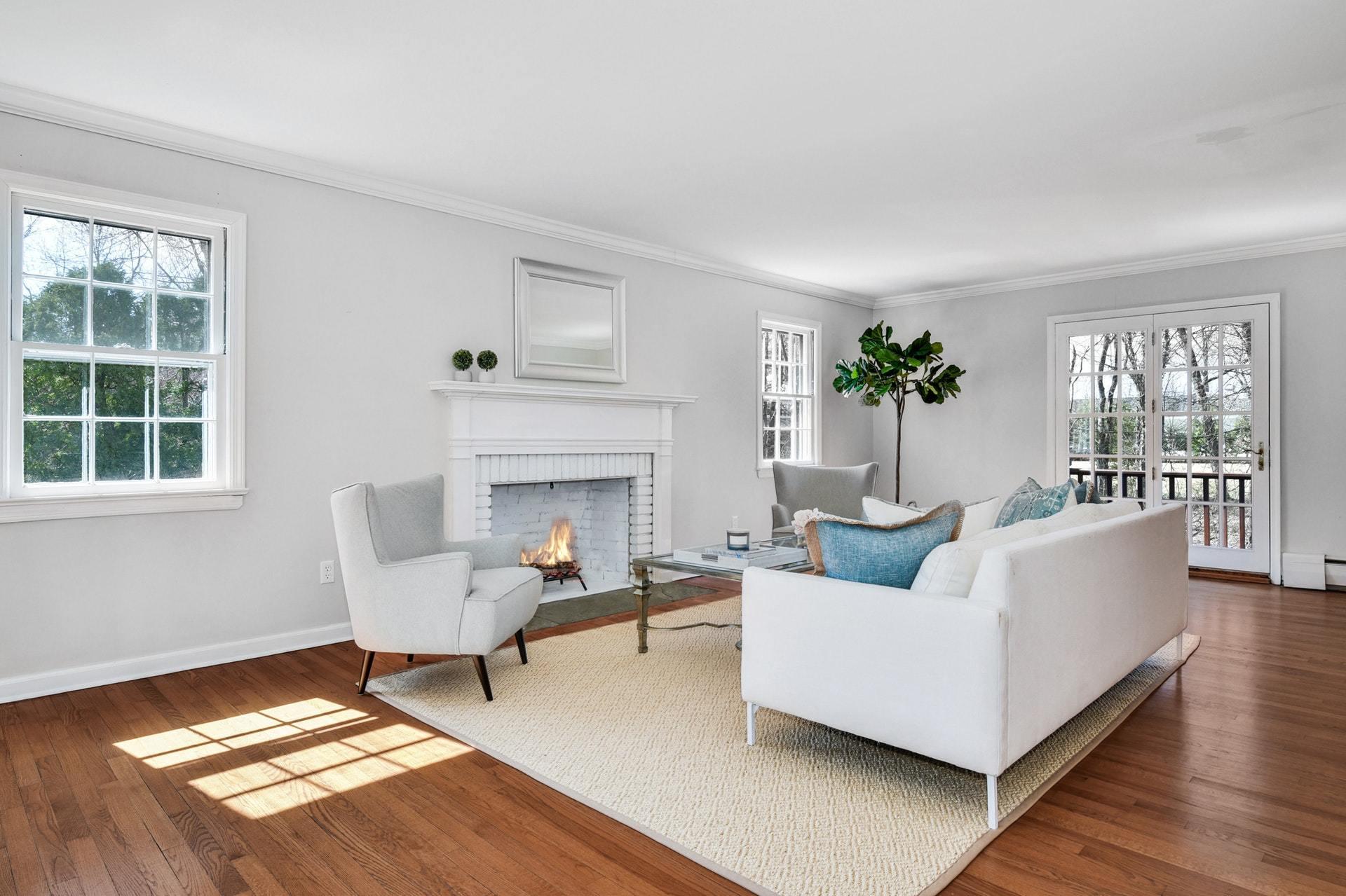 451 Middlesex Road Darien, CT 06820 - Photo 6 of 40 a living room with furniture and a fireplace
