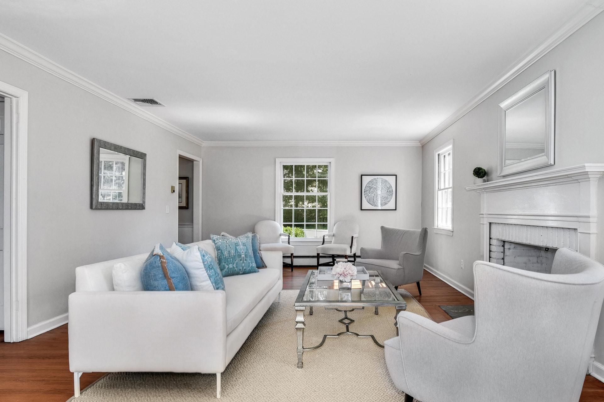 451 Middlesex Road Darien, CT 06820 - Photo 8 of 40 a living room with furniture fireplace and window