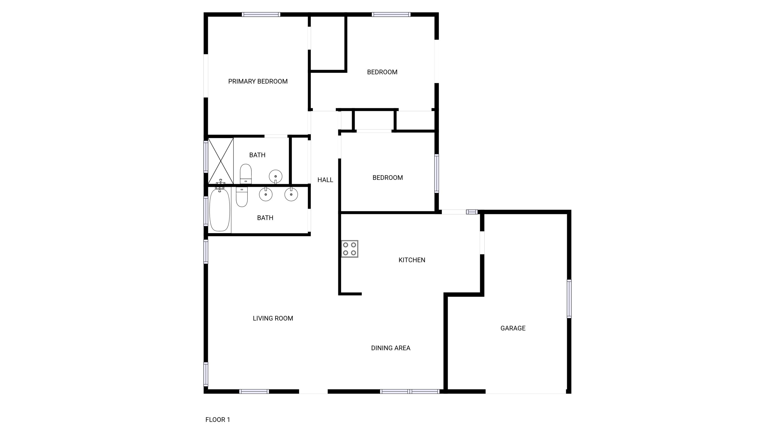 22226 Southwest 65th Terrace Boca Raton, FL 33428 - Photo 27 of 27 a picture of floor plan