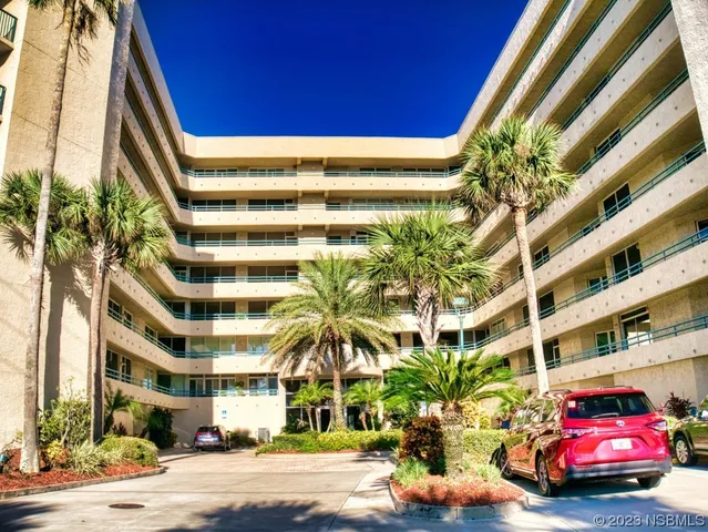 a front view of a building