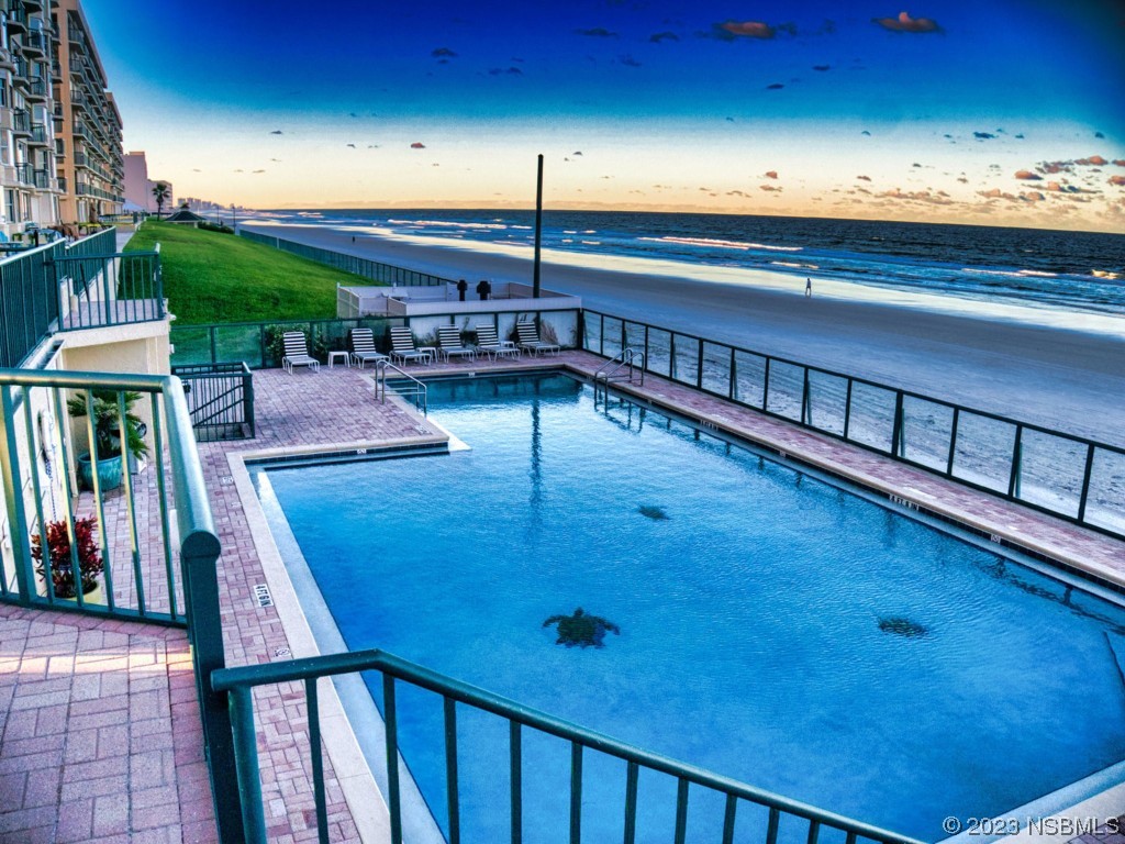 4555 South Atlantic Avenue, Unit 4502 Ponce Inlet, FL 32127 - Photo 48 of 54 a view of swimming pool from a balcony