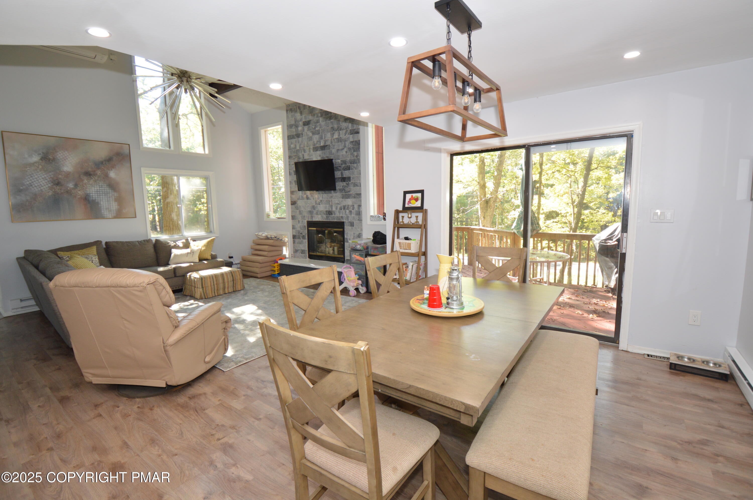 128 Ashley Court Bushkill, PA 18324 - Photo 24 of 43 a view of a dining room with furniture window and outside view