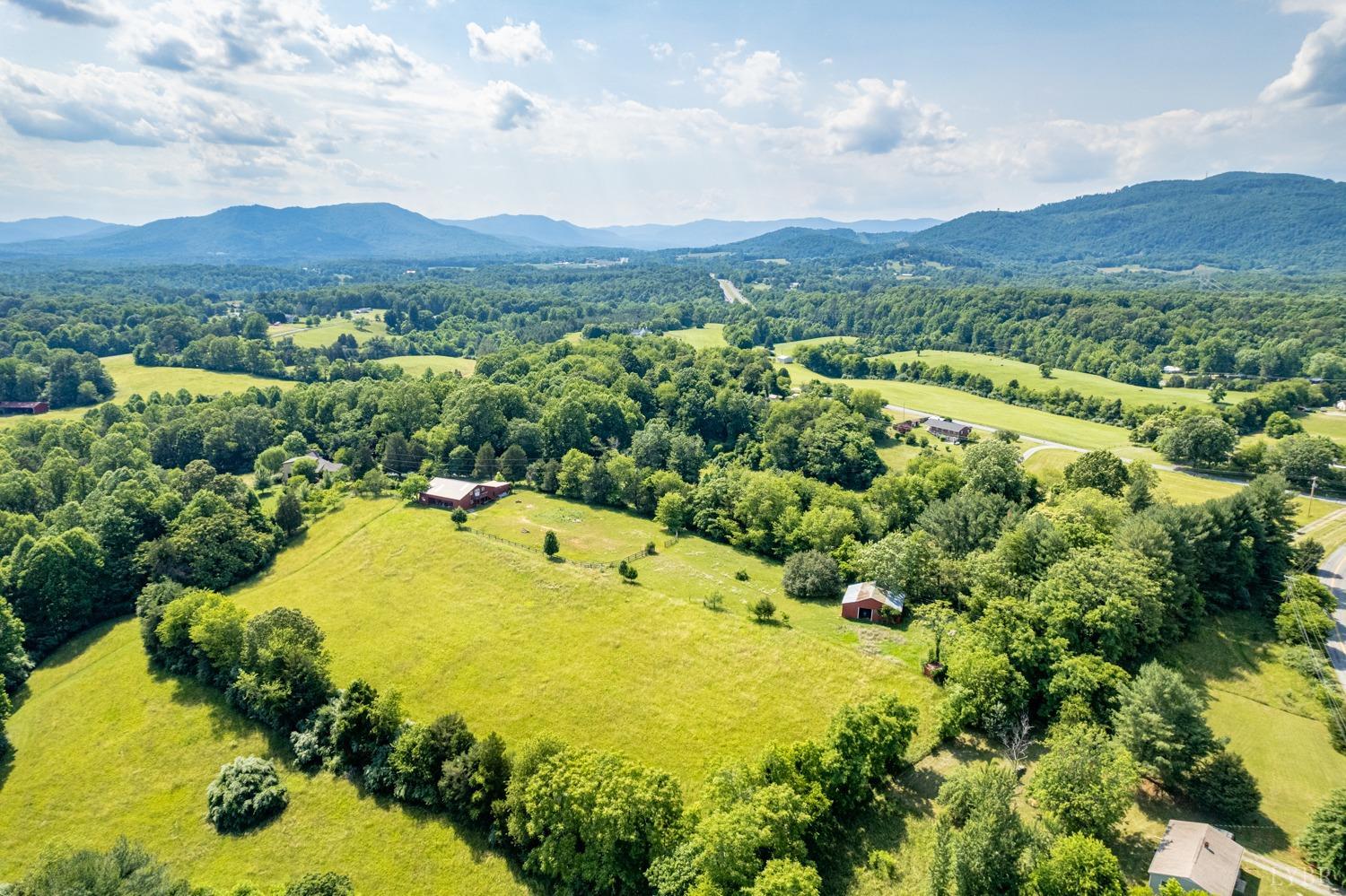1796 Union Church Road Thaxton, VA 24174 - Photo 16 of 83 an aerial view of residential houses with outdoor space and trees