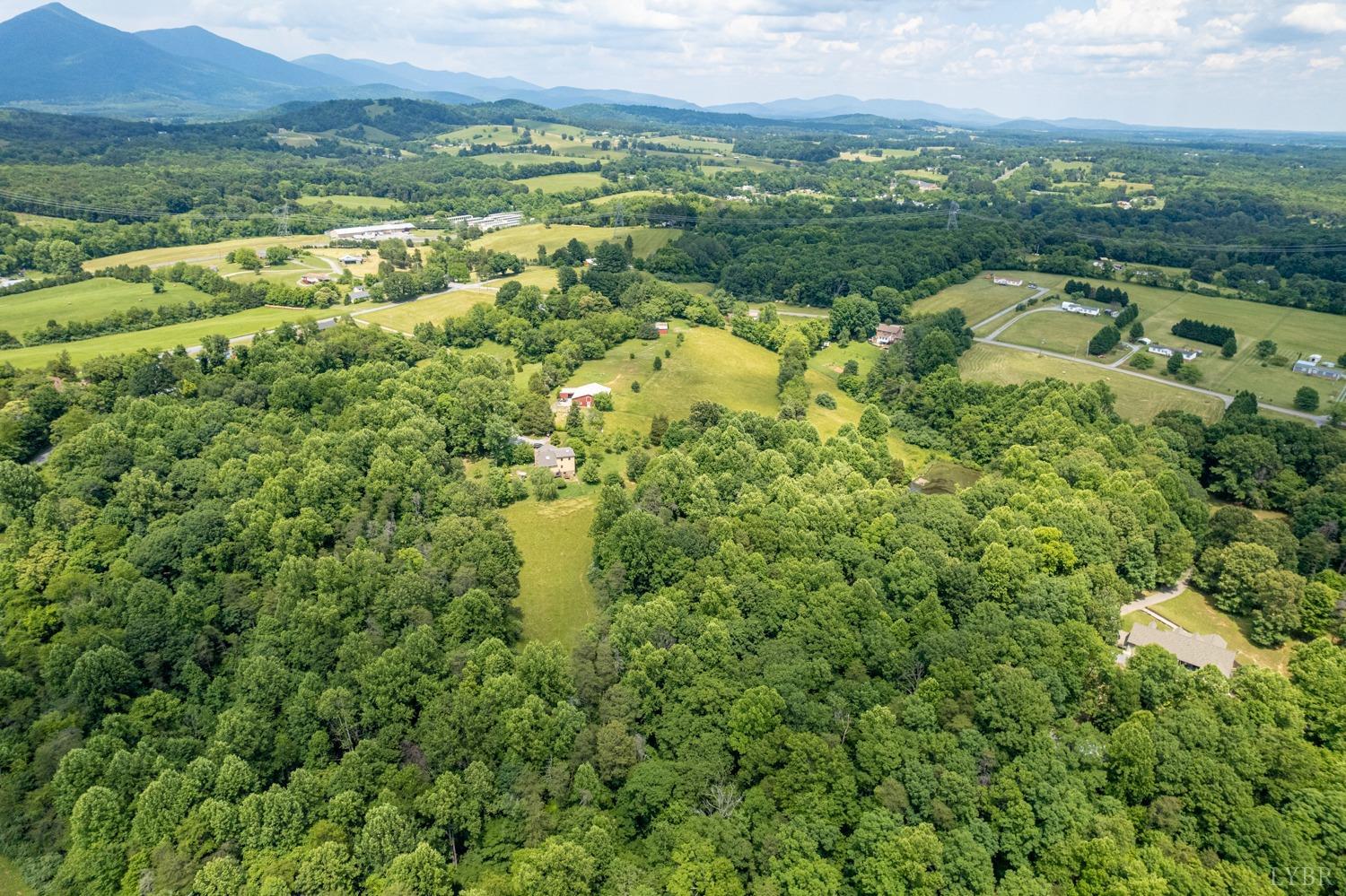 1796 Union Church Road Thaxton, VA 24174 - Photo 33 of 83 an aerial view of residential houses with outdoor space and trees