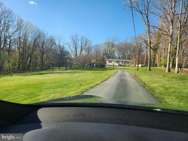 a view of a swimming pool and a yard