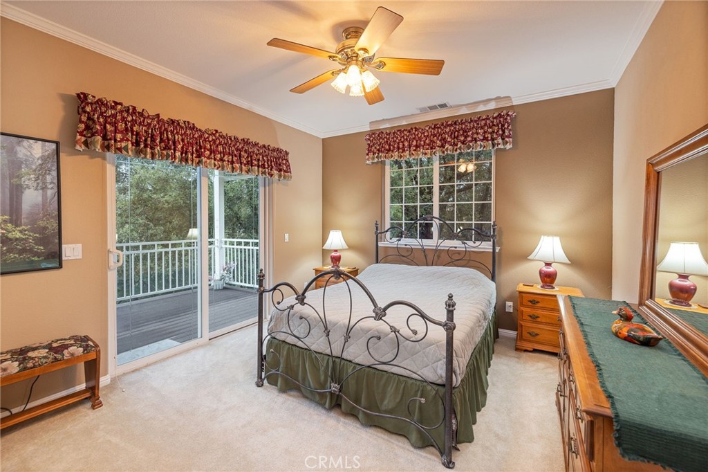 39818 Granite Ridge Lane Bass Lake, CA 93604 - Photo 15 of 58 guest bedroom with private balcony