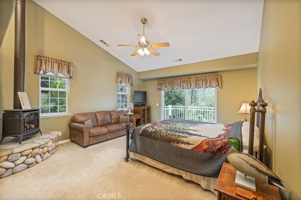 39818 Granite Ridge Lane Bass Lake, CA 93604 - Photo 23 of 58 primary suite with private balcony