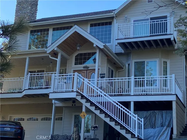 a view of a house with a deck