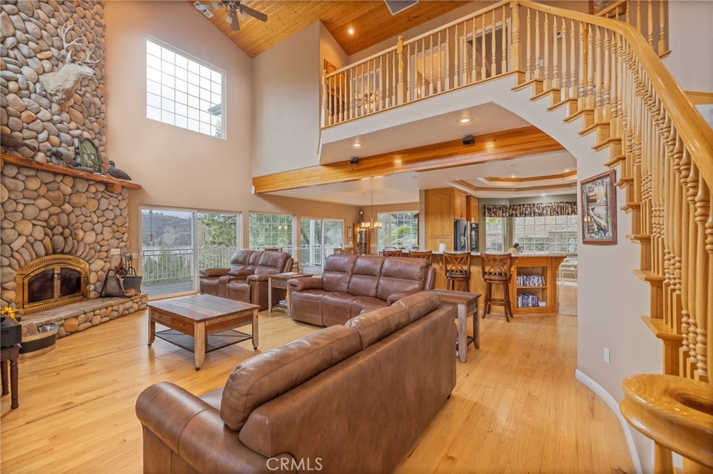 39818 Granite Ridge Lane Bass Lake, CA 93604 - Photo 5 of 58 living room fireplace