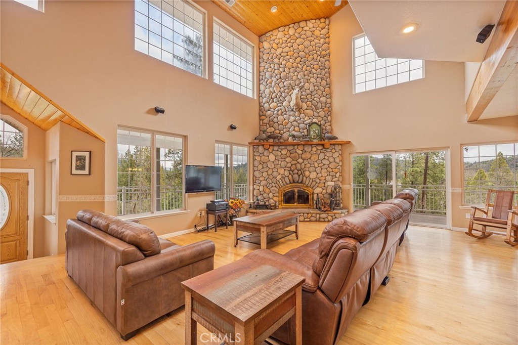 39818 Granite Ridge Lane Bass Lake, CA 93604 - Photo 6 of 58 living room fireplace