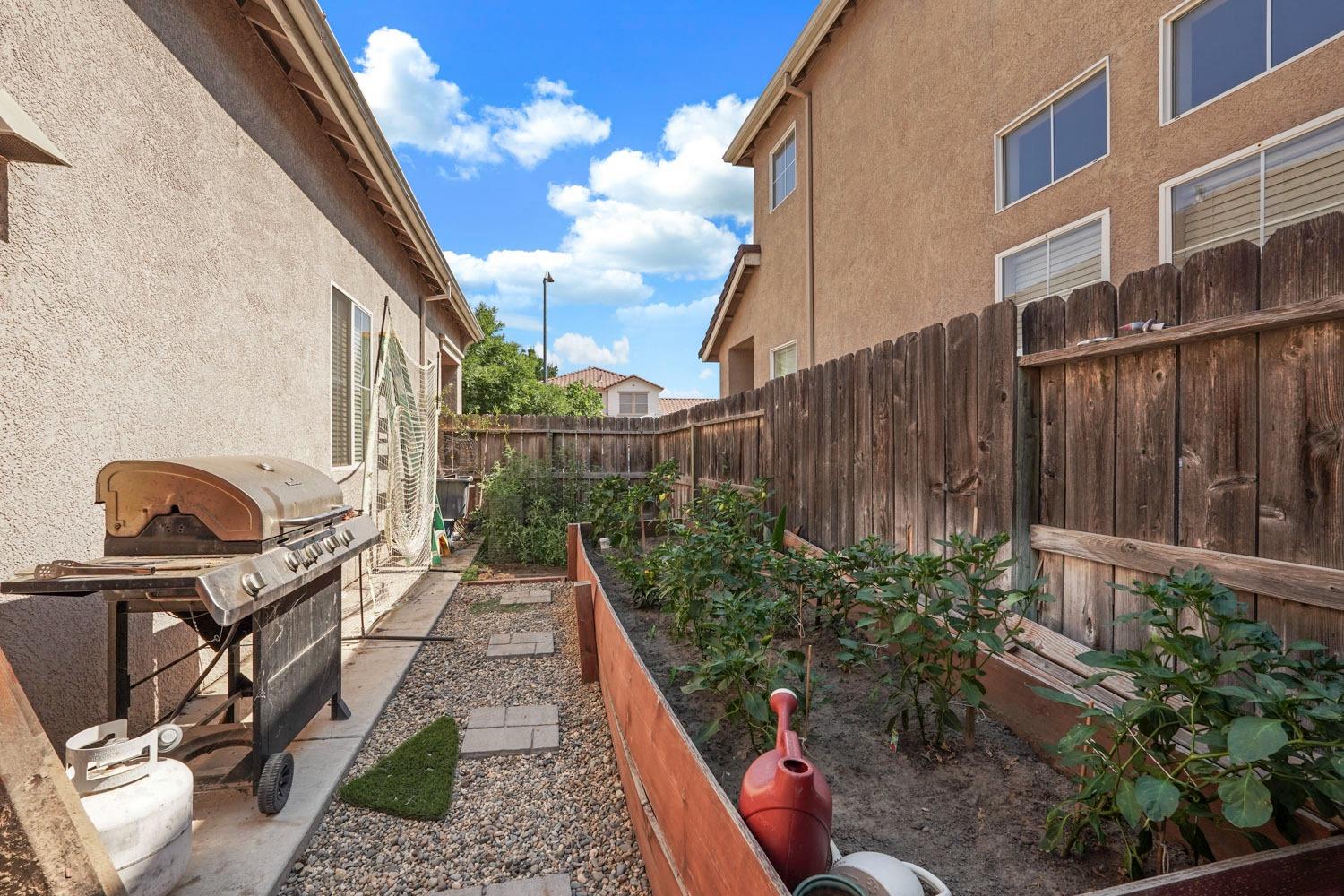 924 Dancer Way Turlock, CA 95382 - Photo 40 of 42 a backyard of a house with lots of green space