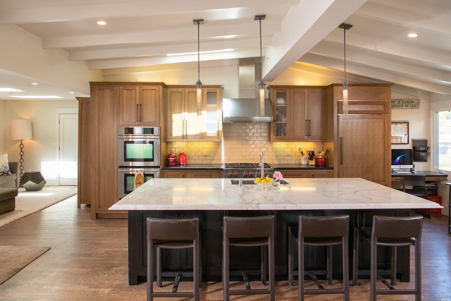 208 Reed Boulevard Mill Valley, CA 94941 - Photo 6 of 47 This fabulous kitchen is the center hub of the home.
