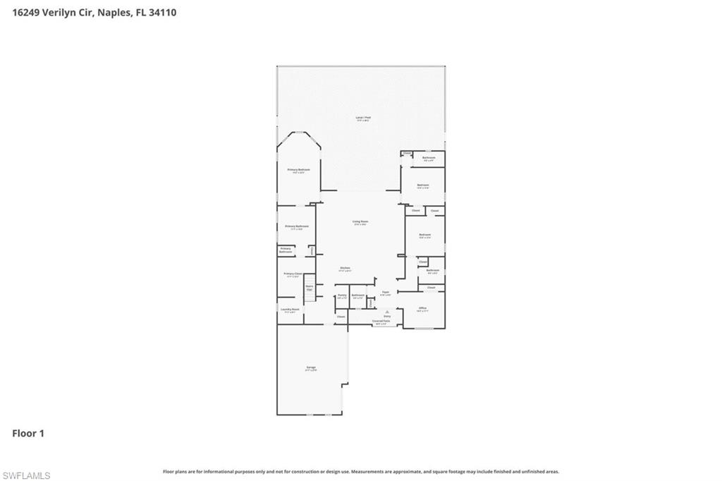 16249 Verilyn Circle Naples, FL 34110 - Photo 47 of 48 a picture of a floor plan