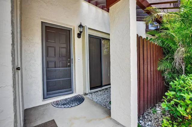 a view of a door and front door