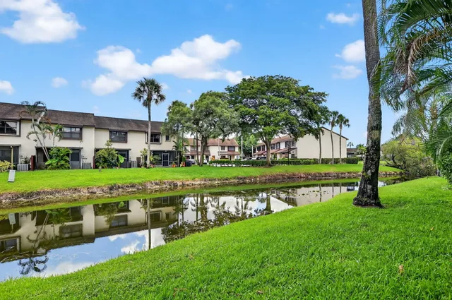 a view of an outdoor space with swimming pool