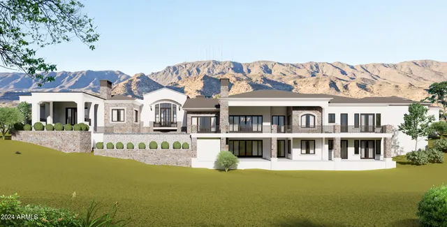 a view of a house with a garden and pathway