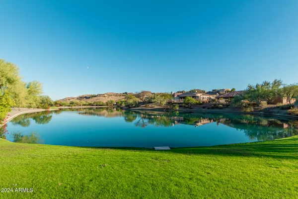 a view of a lake with a lake