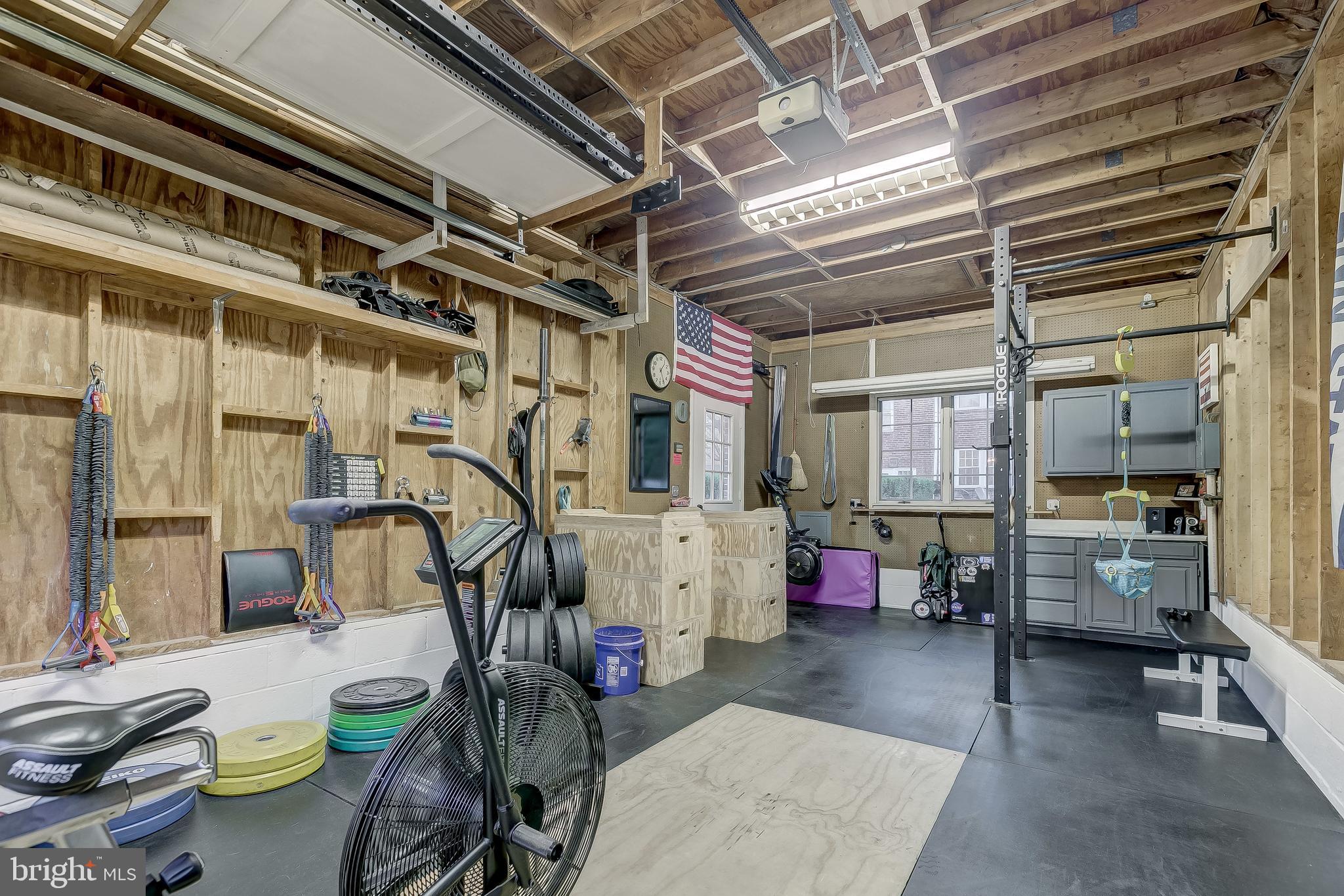 423 Chumleigh Road Baltimore, MD 21212 - Photo 35 of 41 Garage currently used as a Home Gym