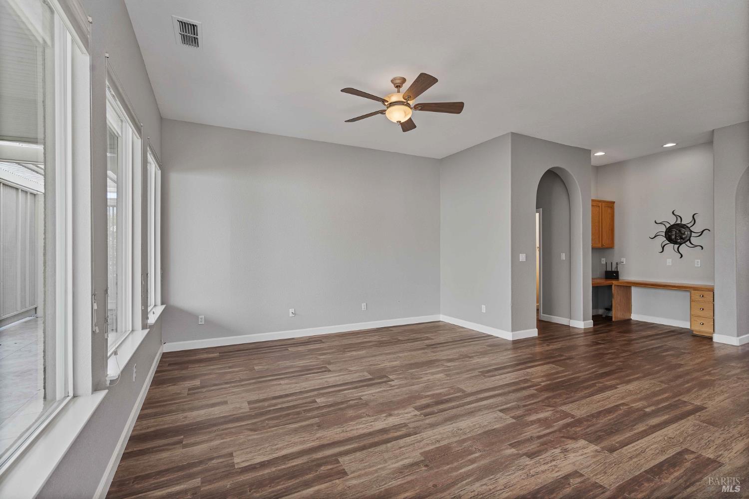 350 Canyon Spring Drive Rio Vista, CA 94571 - Photo 13 of 55 wooden floor in an empty room with a window
