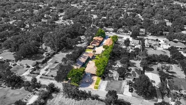 an aerial view of a city