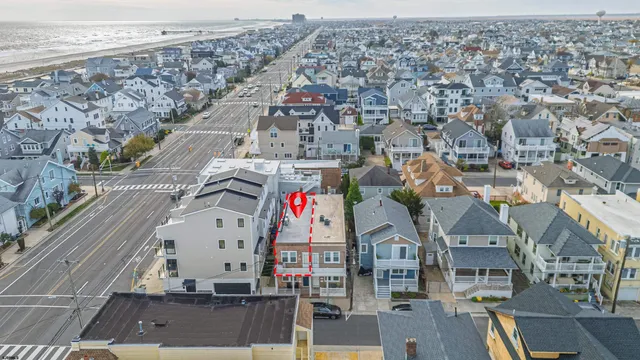 an aerial view of residential houses