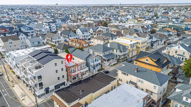 an aerial view of a city