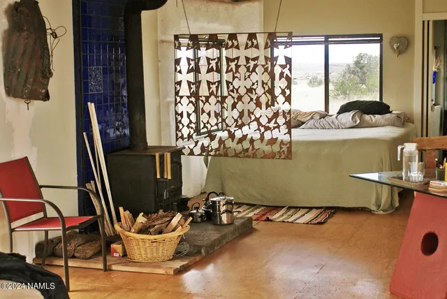 a room with musical instruments