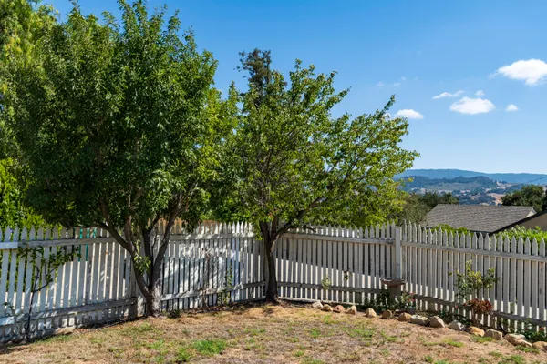 a view of a wrought iron fences