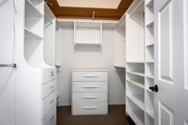 a view of walk in closet