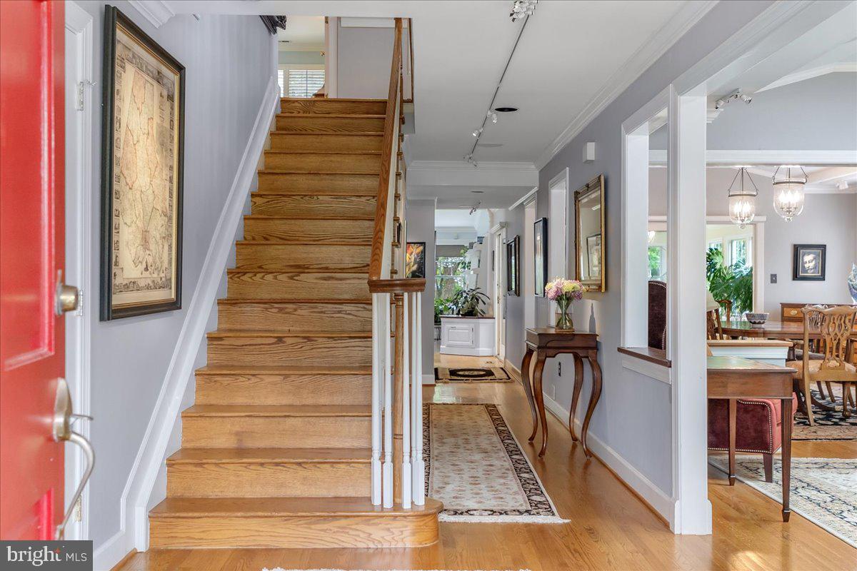 517 Valley View Road Towson, MD 21286 - Photo 11 of 89 a view of entryway and hall with wooden floor