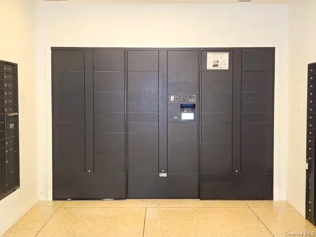 a view of a wooden door