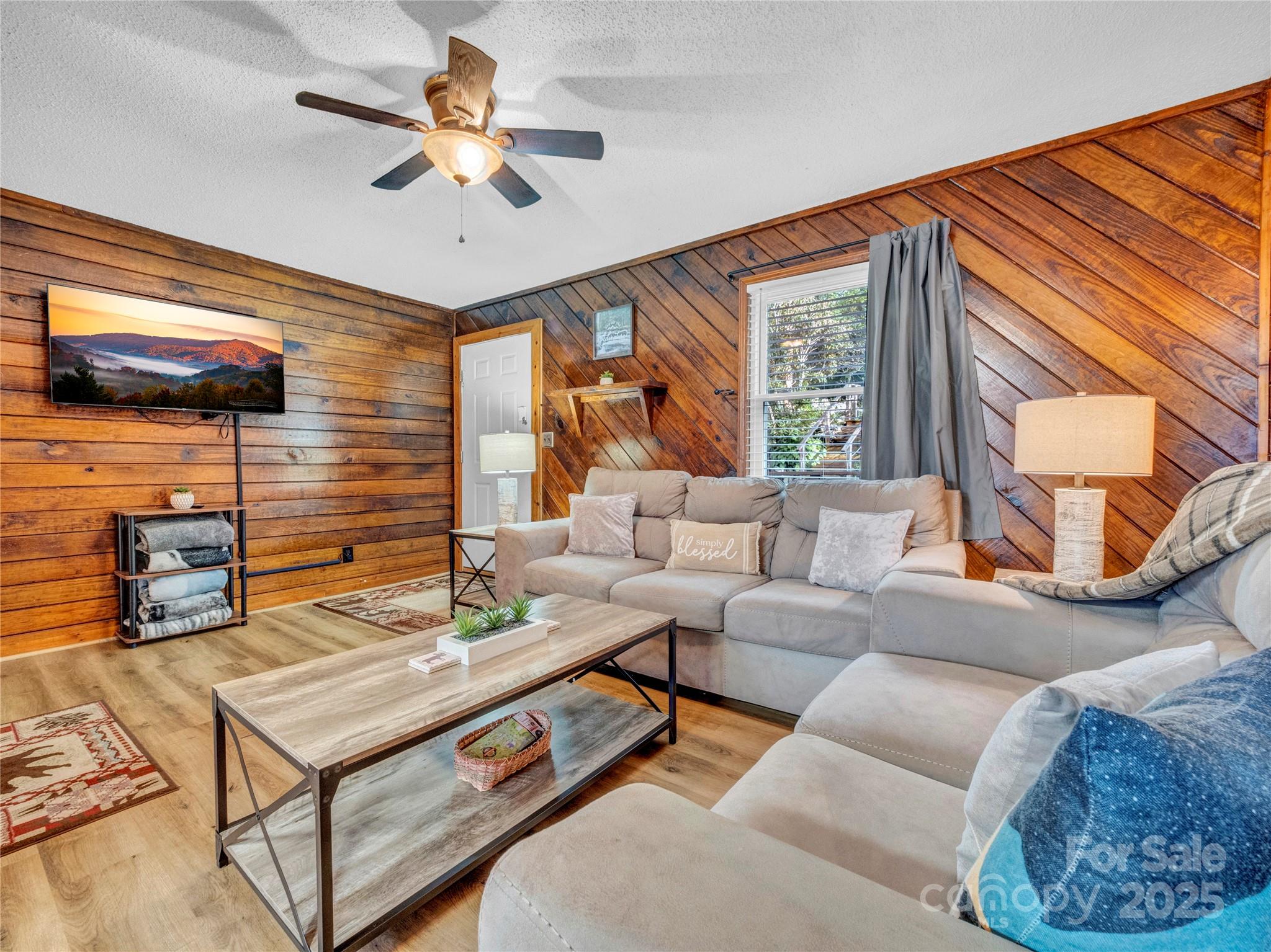 5349 Hickory Nut Gap Road Newland, NC 28657 - Photo 4 of 34 a living room with furniture and a flat screen tv