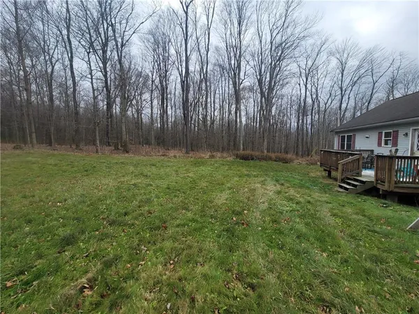 a view of an outdoor space and a yard