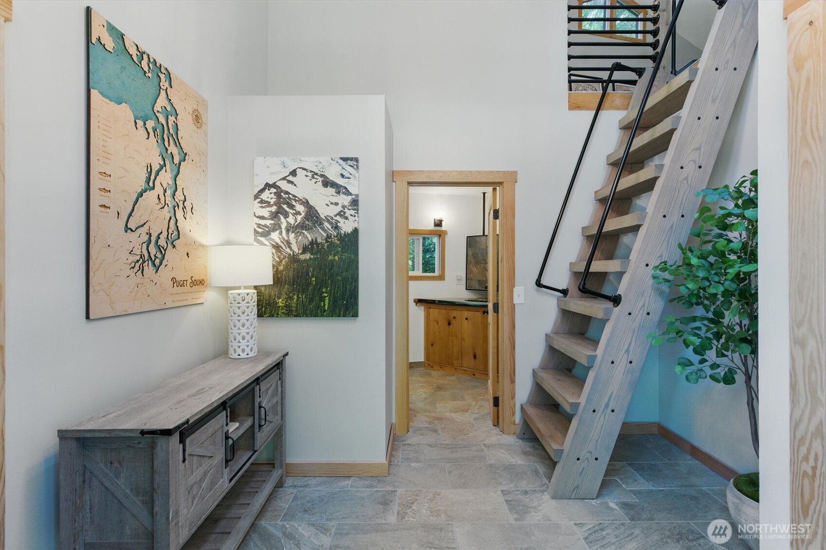 6570 East Grapeview Loop Road Allyn, WA 98524 - Photo 20 of 38 a view of an entryway with stairs
