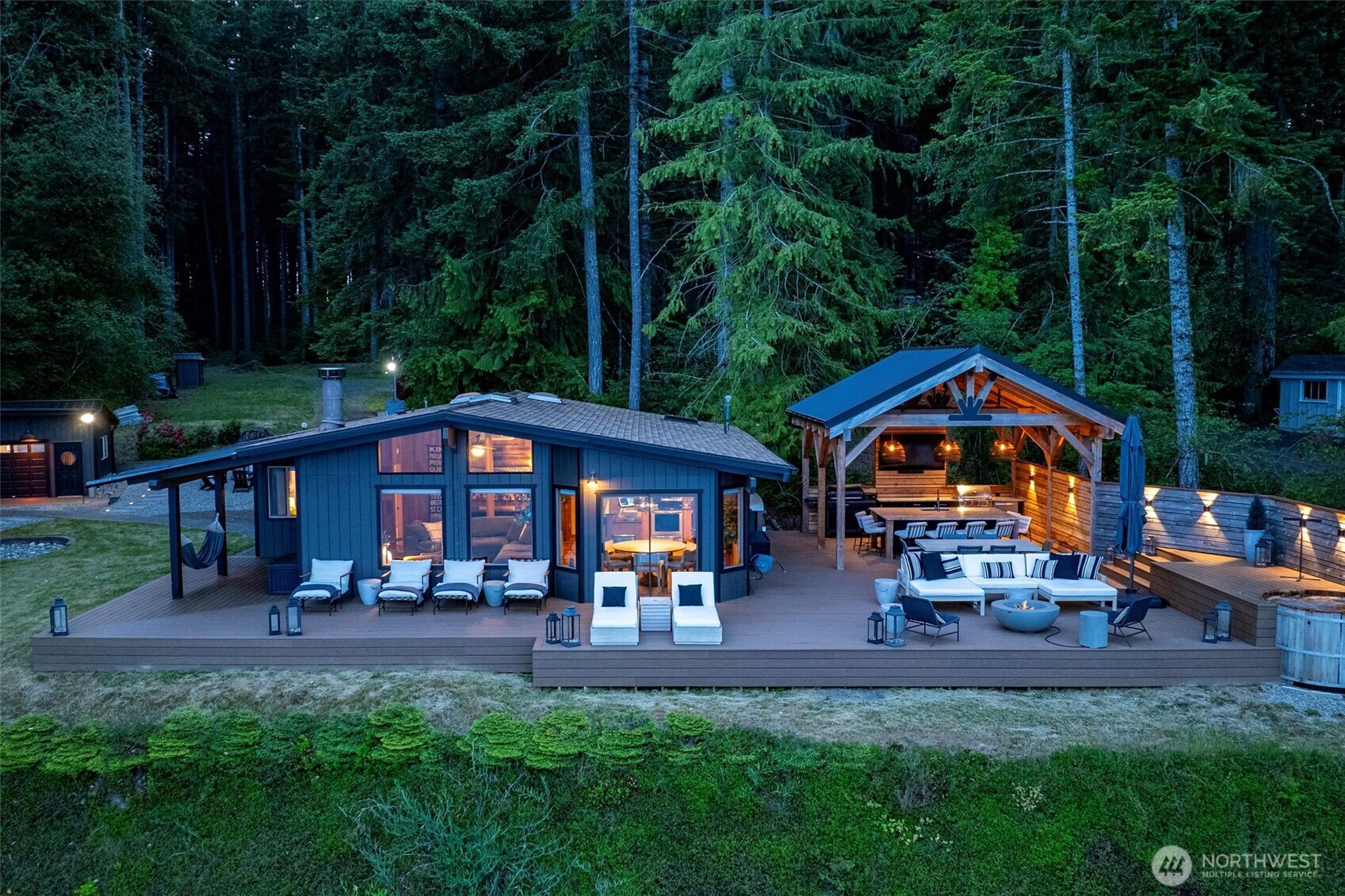6570 East Grapeview Loop Road Allyn, WA 98524 - Photo 34 of 38 a view of a house with a yard patio and slide