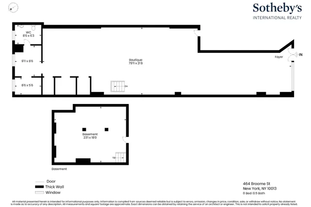 $40,000 | 464 Broome Street, Unit RETAIL | SoHo