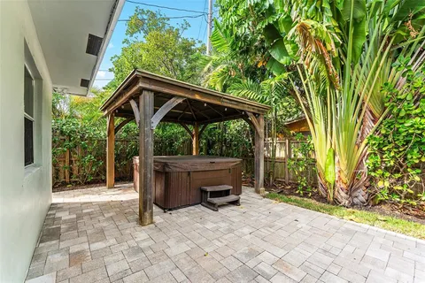 a view of a house with patio