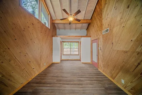 a view of porch with seating space
