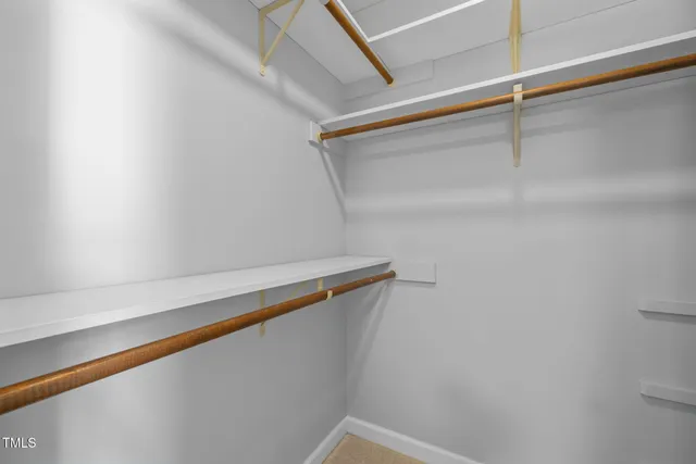 a close view of closet